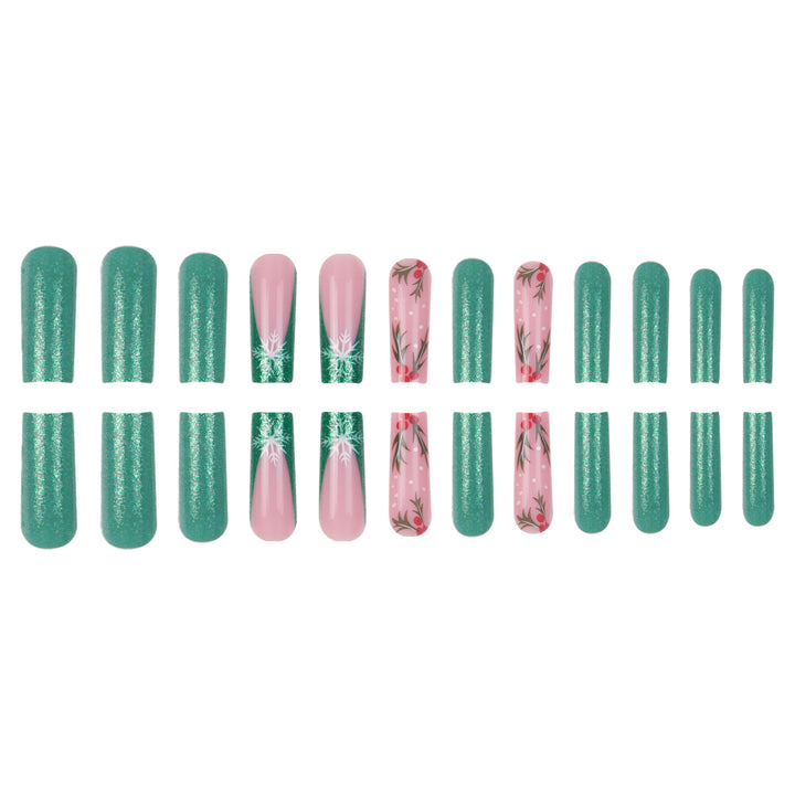 Festliche Themen Press-On Nail Art Set Karnz