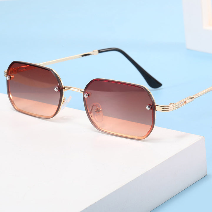 Damen modische Achtkant-Sonnenbrille mit luxuriösen Metallrahmen Karnz