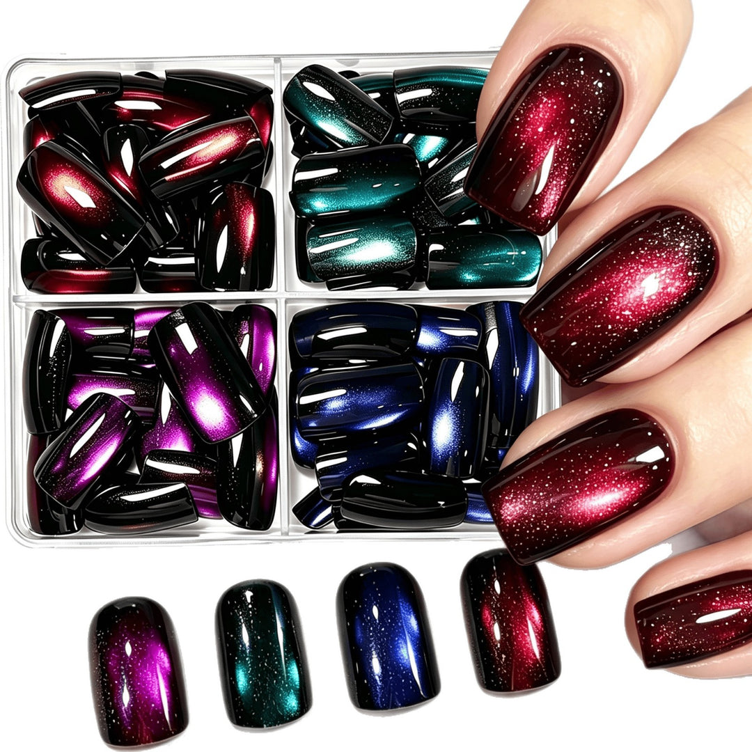 Gradient Glitter Press-On Nail Set Karnz