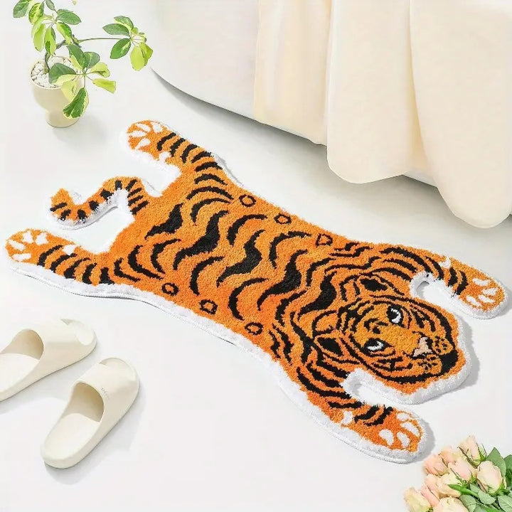 Tiger-Themen Plüsch-Teppich