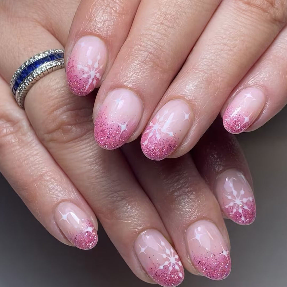 Glitzer Ombre Nagel Kunst Karnz