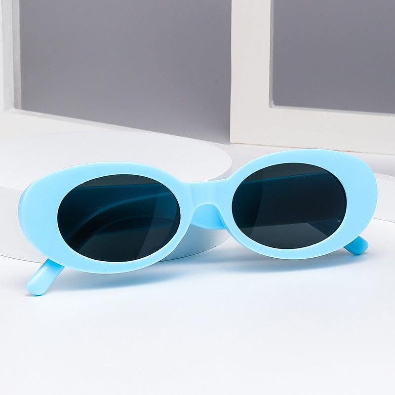 Damen modische Sonnenbrille mit einzigartigem ovalen Design Karnz
