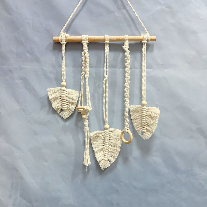 Dekorative Makramee Blatt Wandbehang Karnz