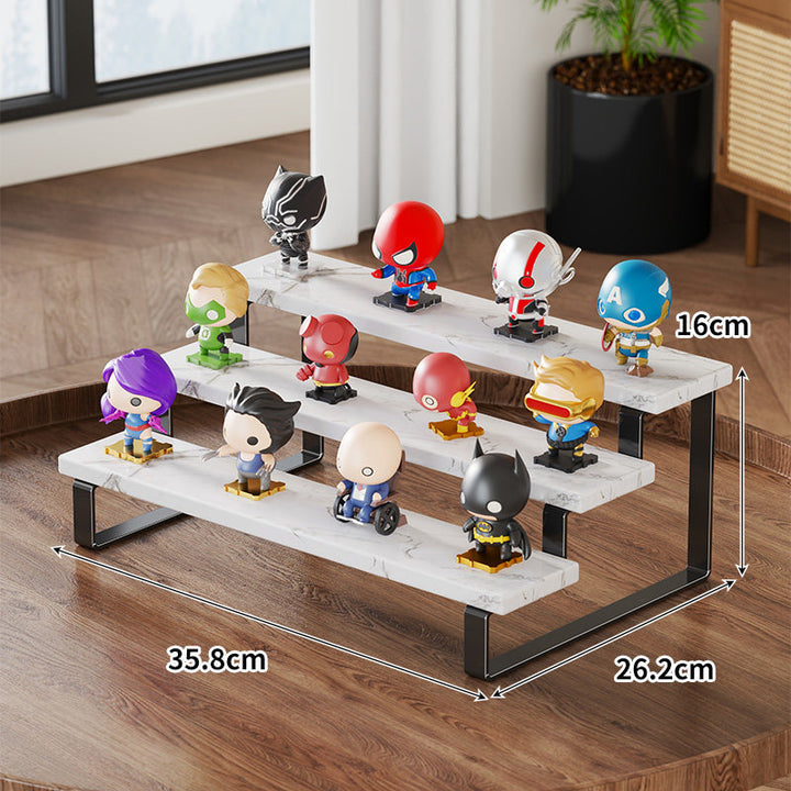 Gestuftes Holz Pop Figur Display Organizer
