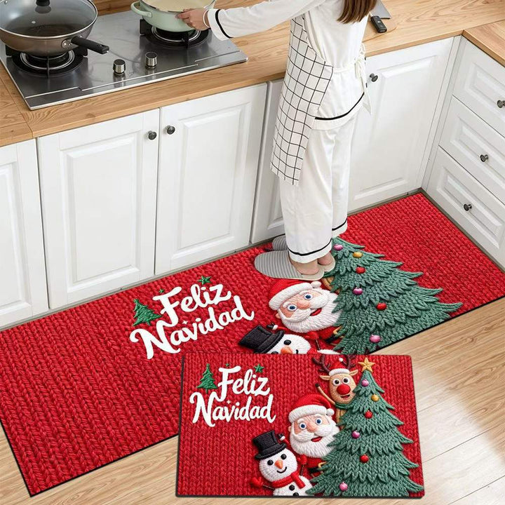 Festliche Weihnachts Küchenmatte Karnz