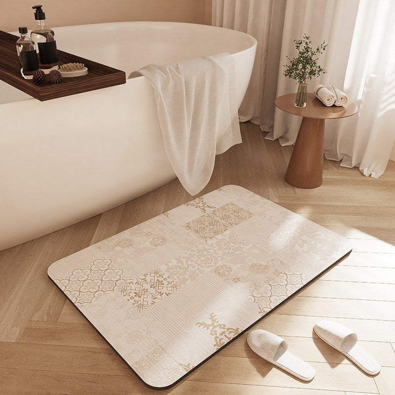 Stylische rutschfeste Badematte