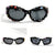 Damen Sonnenbrille mit kreativem Dekor und markantem Rahmen Karnz
