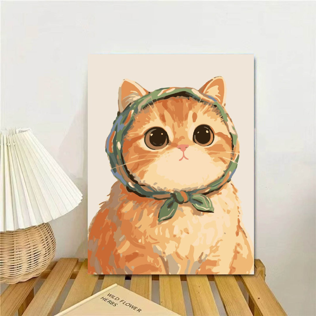 Kat-Themen illustrierter Wandkunst Druck Karnz