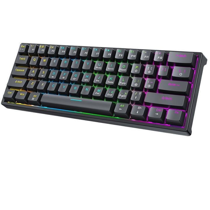 Kompakte Gaming-Tastatur mit Anpassbaren Tasten und Ergonomischem Design Karnz
