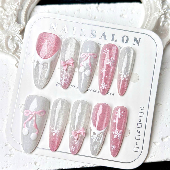 Saisonales Press-On Nail Art Set
