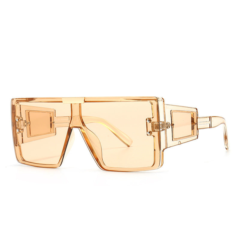 Damen modische Sonnenbrille im futuristischen Stil mit großem Rahmen Karnz
