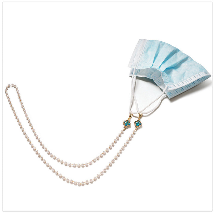 Elegante Brillenhalterkette mit Perlenakzenten Karnz