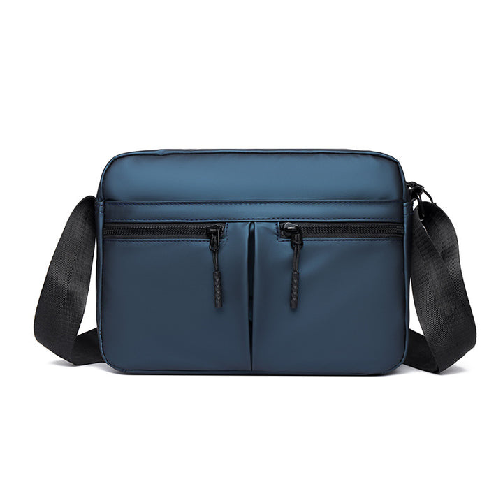 Schlanke Utility Crossbody Bag mit doppeltem Reißverschluss Karnz