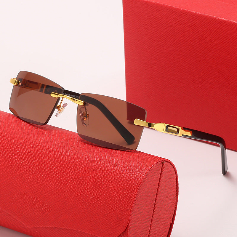 Damen modische Rechteck Sonnenbrille Karnz