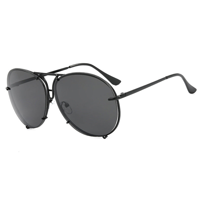 Damen Flug-Sonnenbrille mit stylischem Metallrahmen und UV-Schutz Karnz