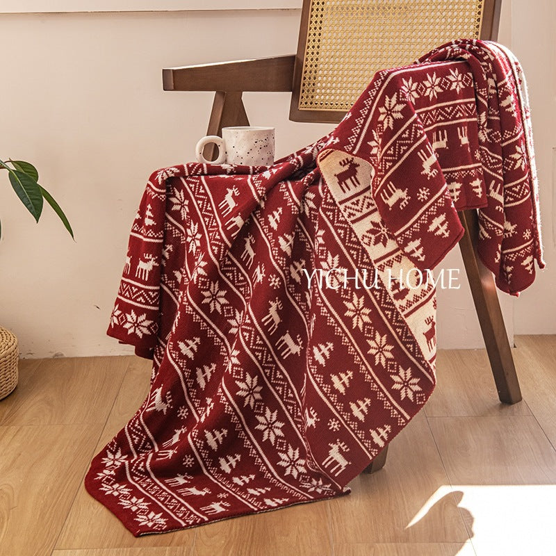 Gemütliche Strickdecke