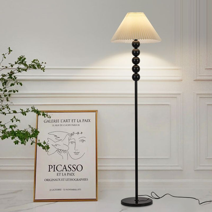 Elegante Plissee Stehlampe