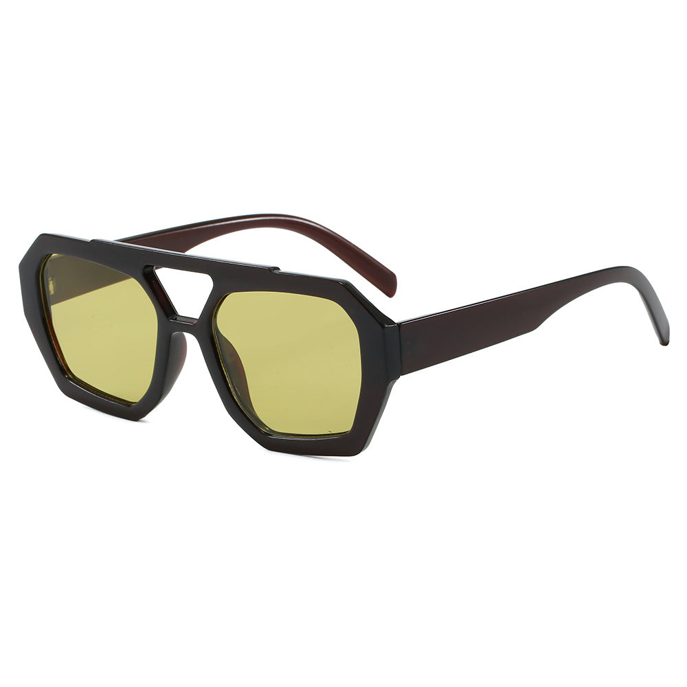 Damen geometrische Sonnenbrille im extravaganten Design Karnz