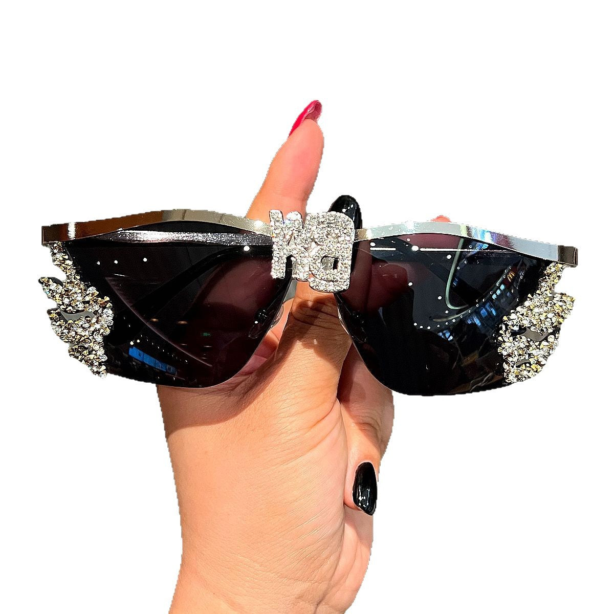 Damen Glamouröse Sonnenbrille Karnz