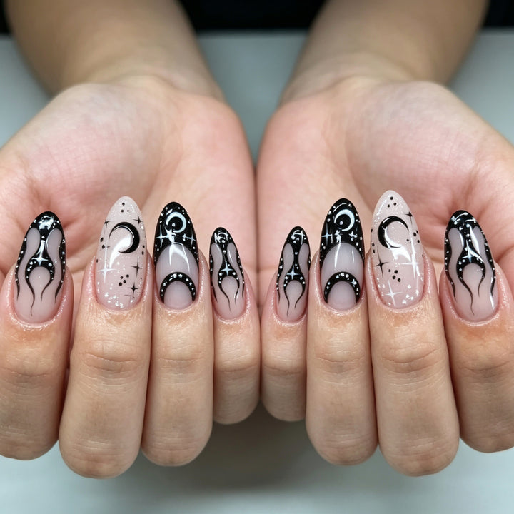 Künstlerische Stiletto Nagelverstärkungen Karnz