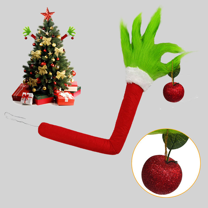 Lustige Weihnachtsmann-Handfigur