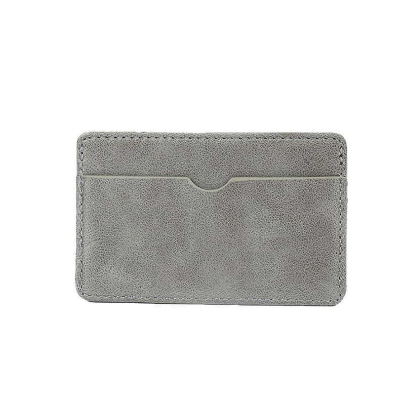 Schlanker Minimalistischer Leder Kartenhalter