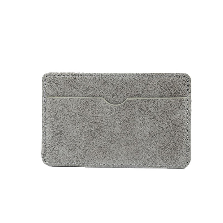 Schlanker Minimalistischer Leder Kartenhalter