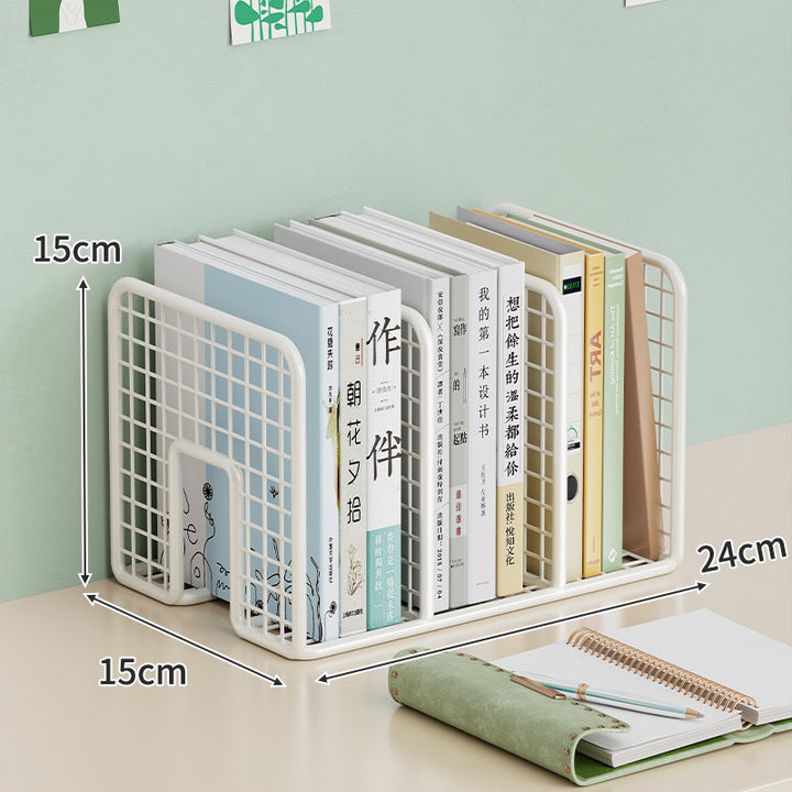 Langer Multi-Slot Desktop-Datei- und Ordner-Organizer mit Stift- und Zubehörhalter