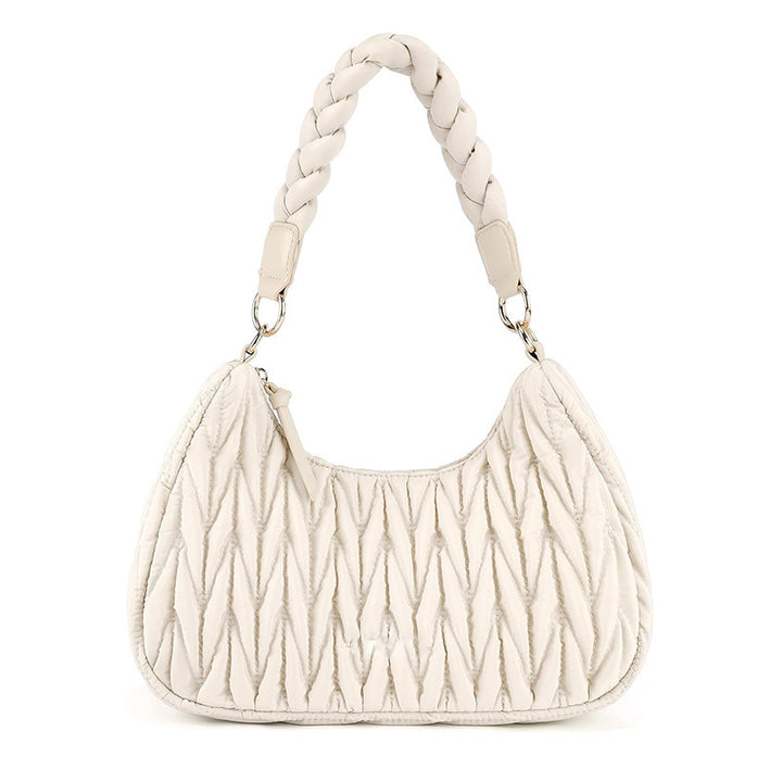 Modische Schultertasche mit Geflochtenem Trageriemen Karnz