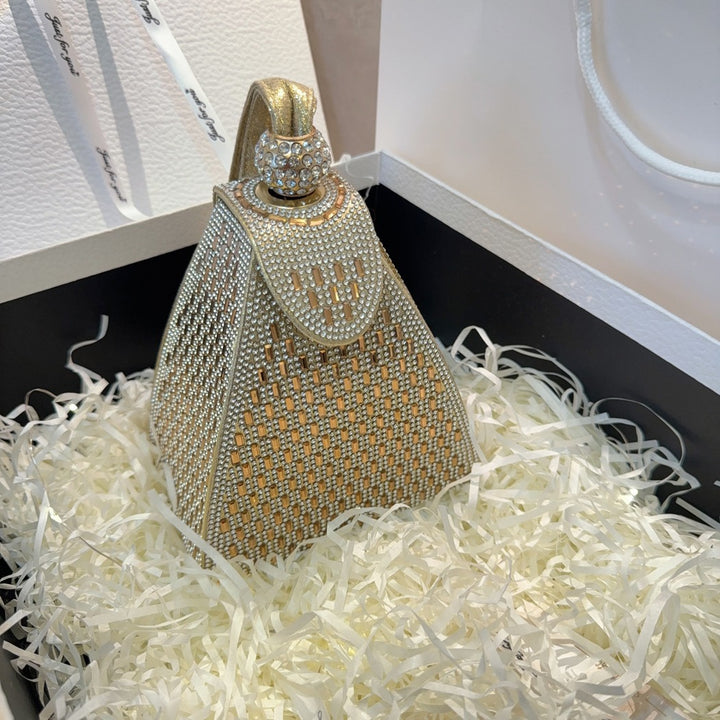 Geometric Mesh Abendhandtasche