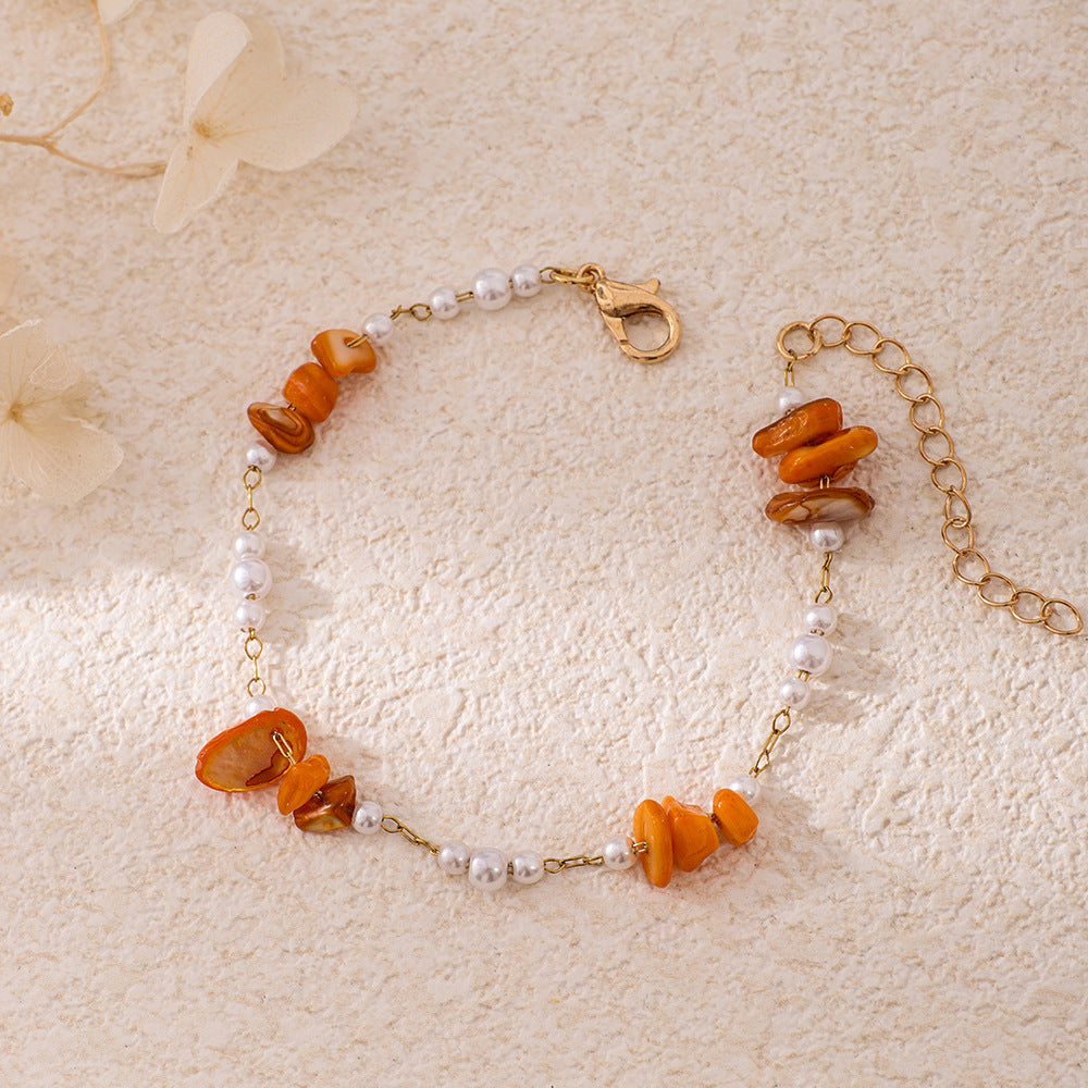 Chic Perlen- und Edelsteinarmband Karnz