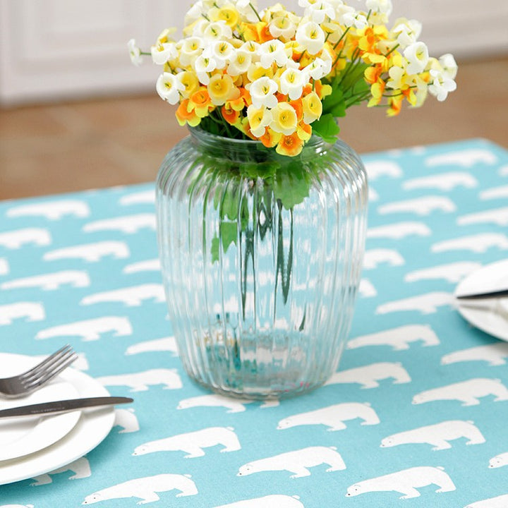 Fun Polar Bear Print Tischdecke