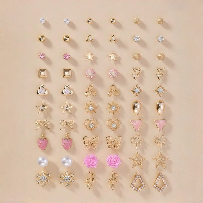 Glitzernde Ohrringe Set Karnz