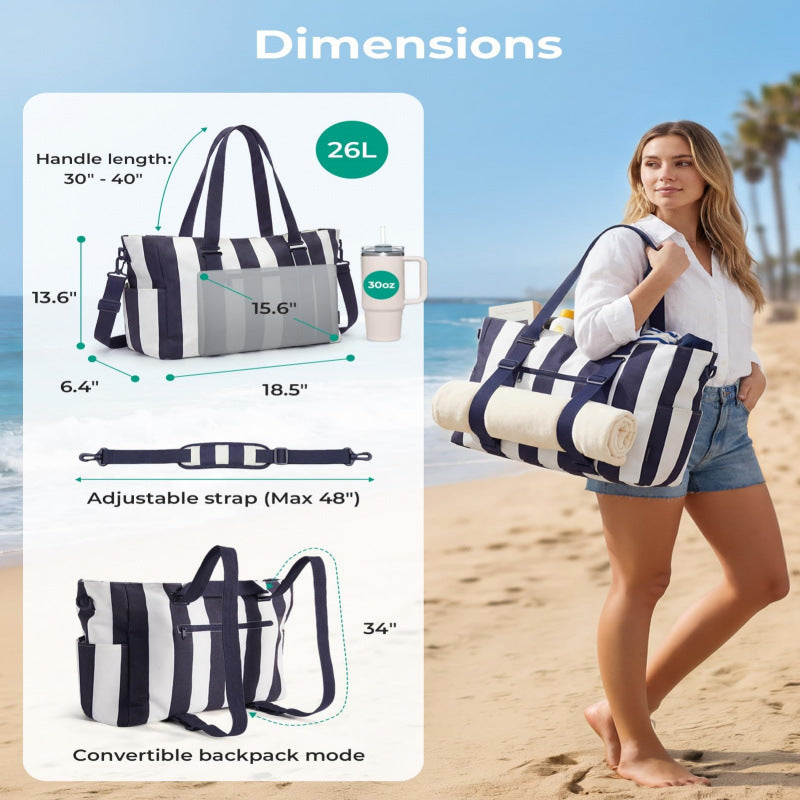 Geräumige Multi-Compartment Utility Tasche Karnz