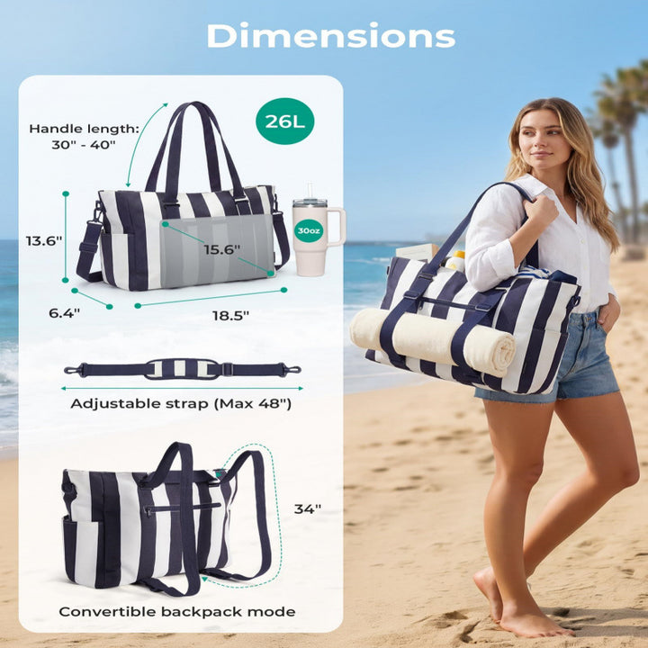 Geräumige Multi-Compartment Utility Tasche Karnz