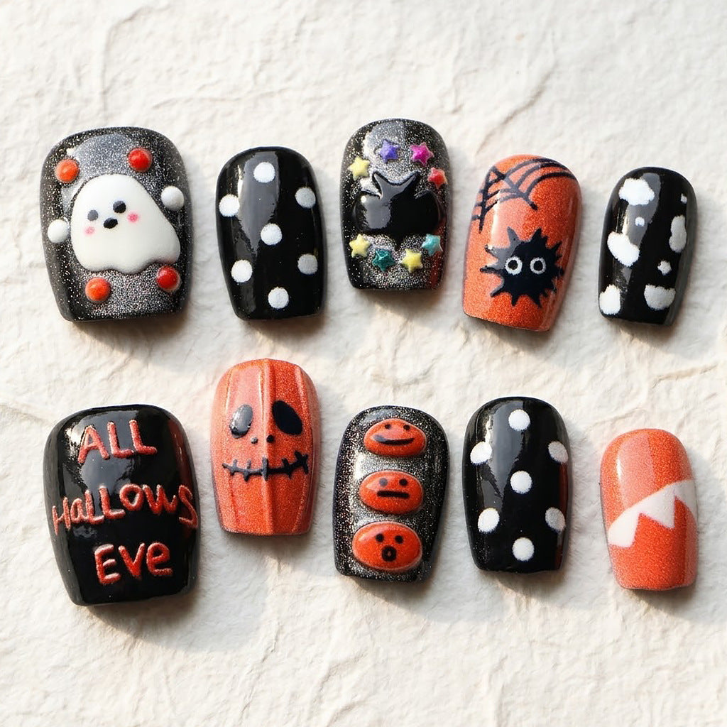 Themen Halloween Press-On Nail Art Set
