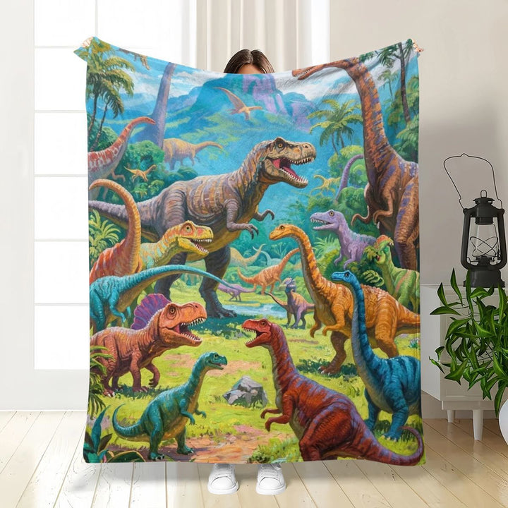 Dinosaur-Themen Plüschdecke