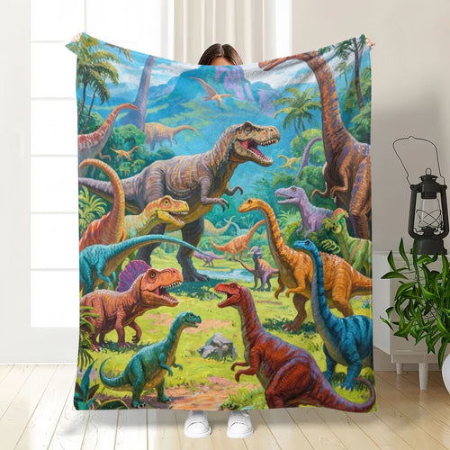 Dinosaur-Themen Plüschdecke