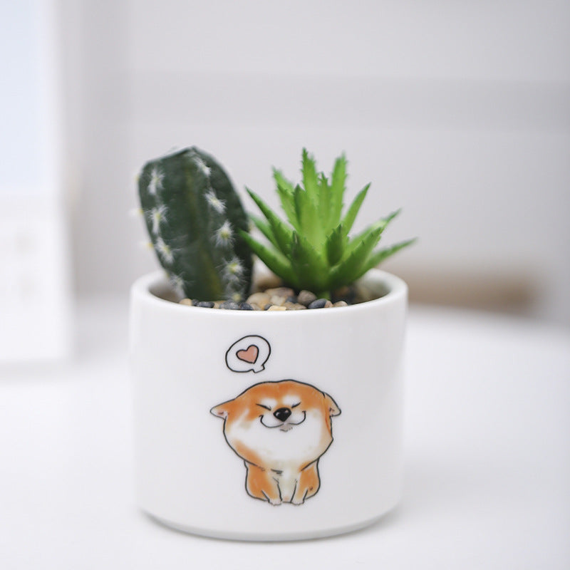 Niedlicher Tier-Themen-Sukkulenten-Planter Karnz
