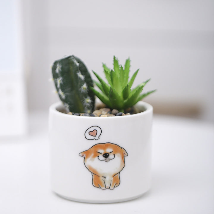 Niedlicher Tier-Themen-Sukkulenten-Planter Karnz