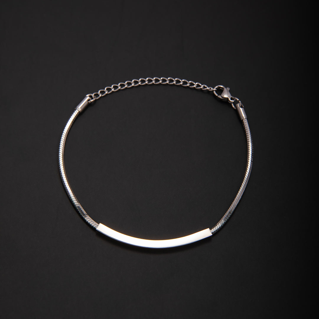 Elegante Minimalistische Silberkette Armband Karnz