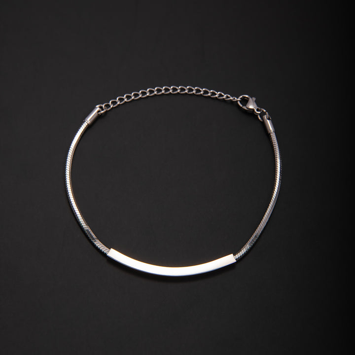 Elegante Minimalistische Silberkette Armband Karnz