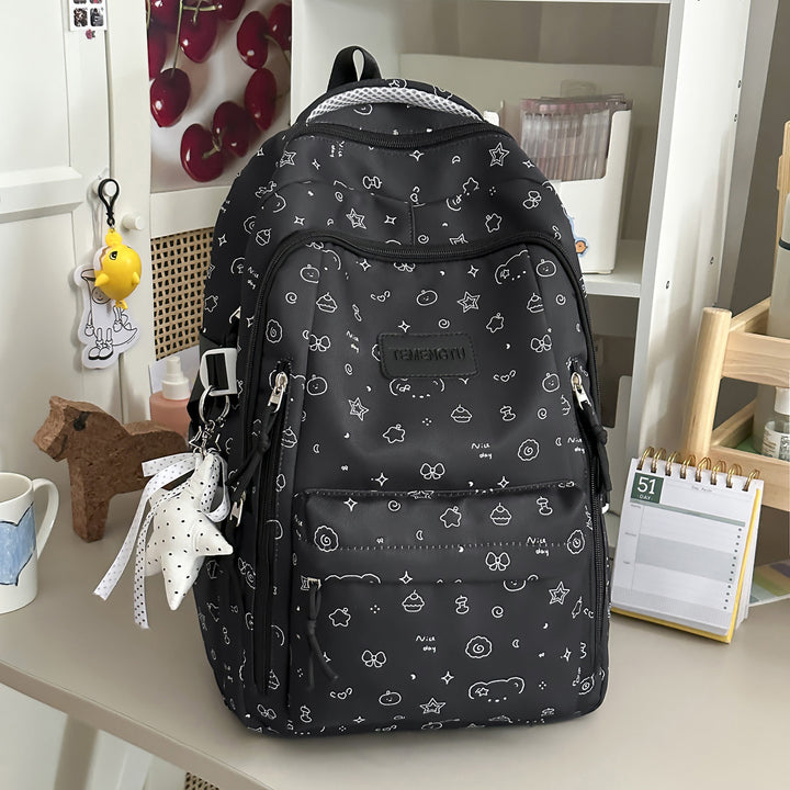 Verspielter Illustrierter Rucksack Karnz