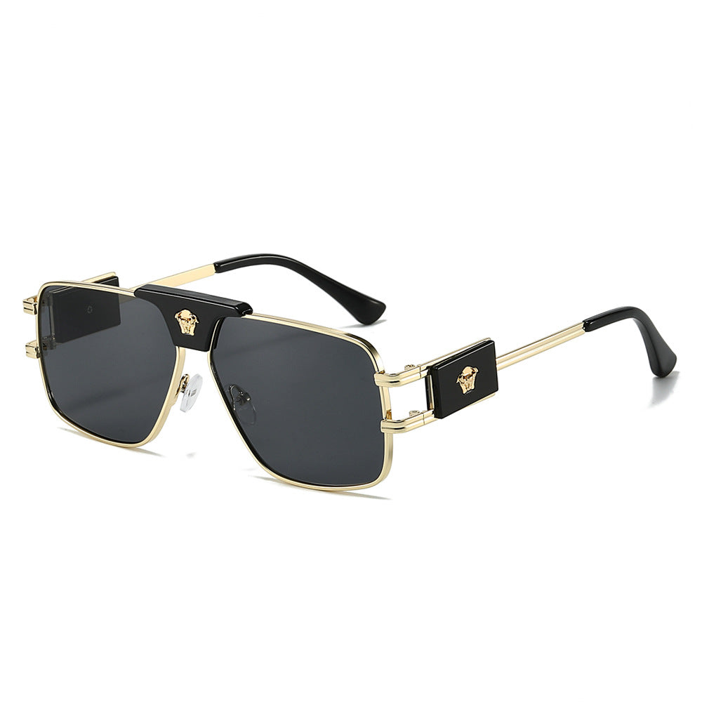 Damen stilvolle Sonnenbrille mit modernem, quadratischem Rahmen Karnz