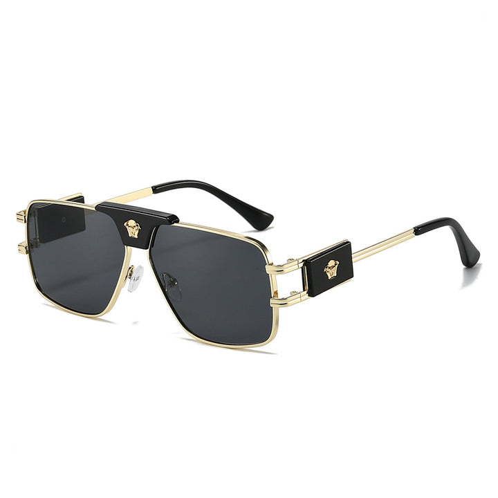 Damen stilvolle Sonnenbrille mit modernem, quadratischem Rahmen Karnz
