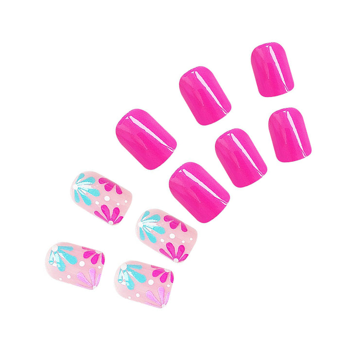 Künstlerisches Florales Gel-Nageldesign Karnz