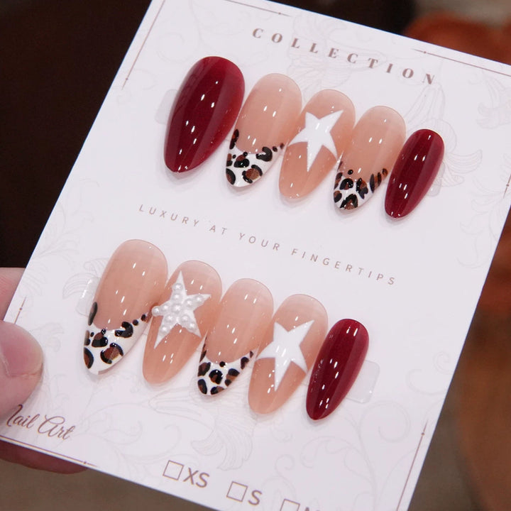 Künstlerische Press-On Nagelspitzen
