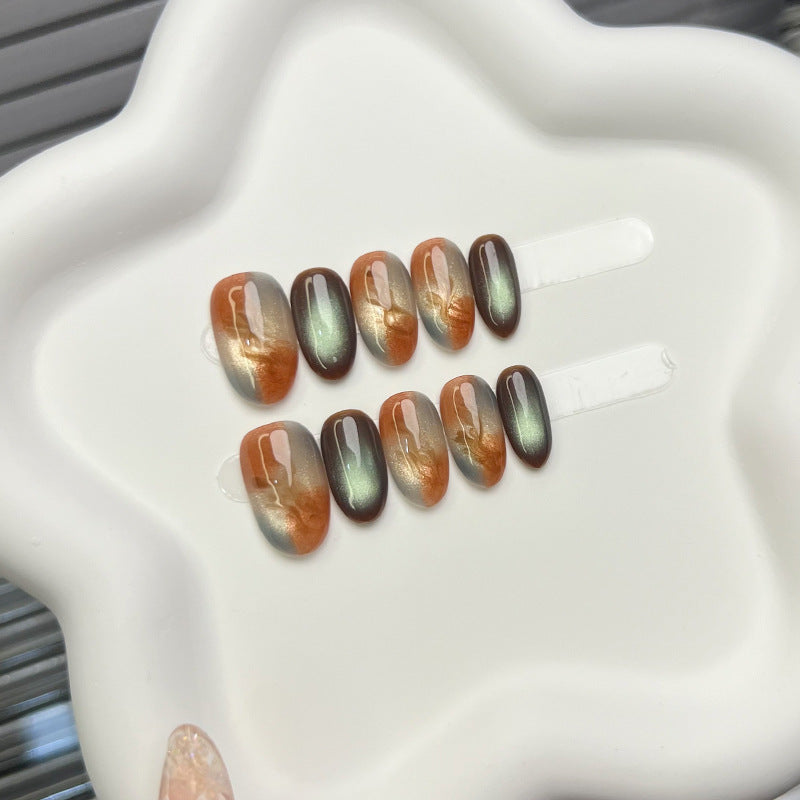 Marmoreffekt Press-On Nagelset