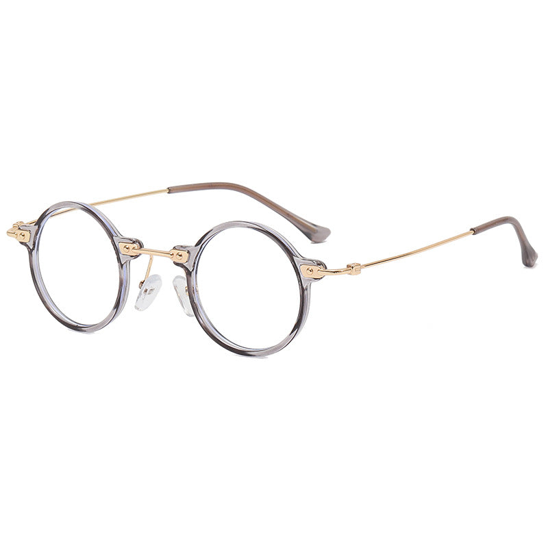 Damen runde Brille mit filigranem Metallrahmen Karnz