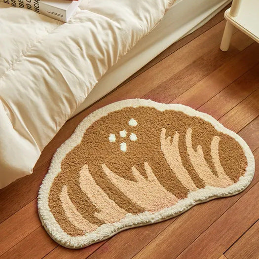 Monstera-Blatt-förmiger Teppich